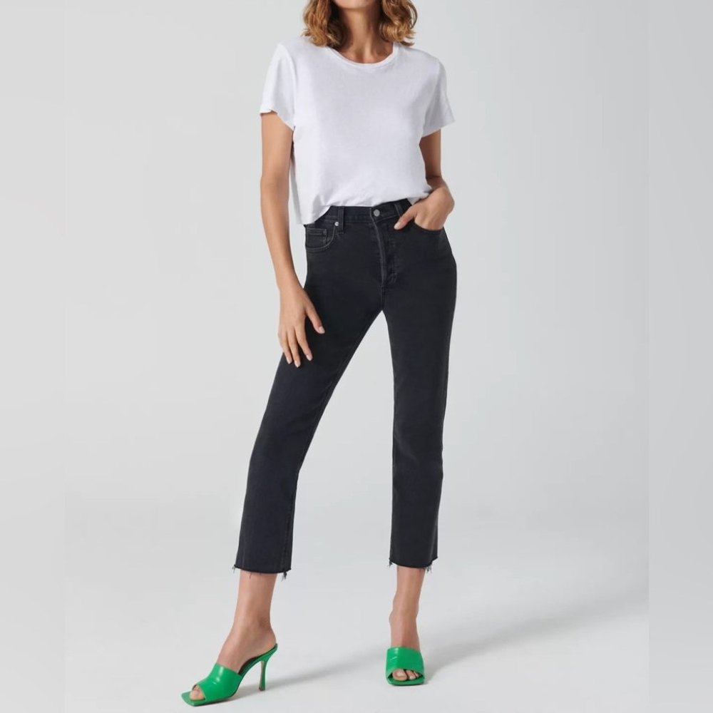 Aritzia Denim Forum The Arlo High Rise Straight Jeans